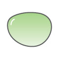 Progressive colored lenses - green
