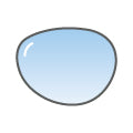 Single vision color-tints lens - blue