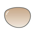 Single vision color-tints lens - brown