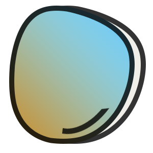 Bifocal round 1.6 thin made Colored lenses-BunniStudios
